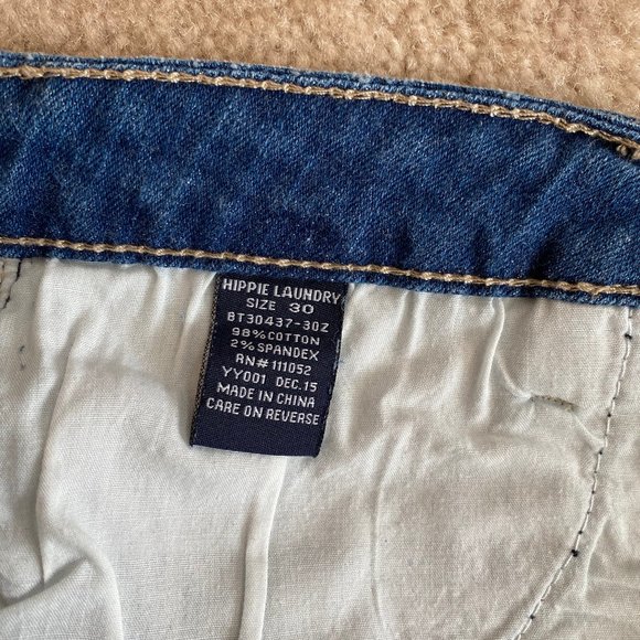 Hippie Laundry 30 Fringe Accented Denim Shorts - Picture 8 of 8